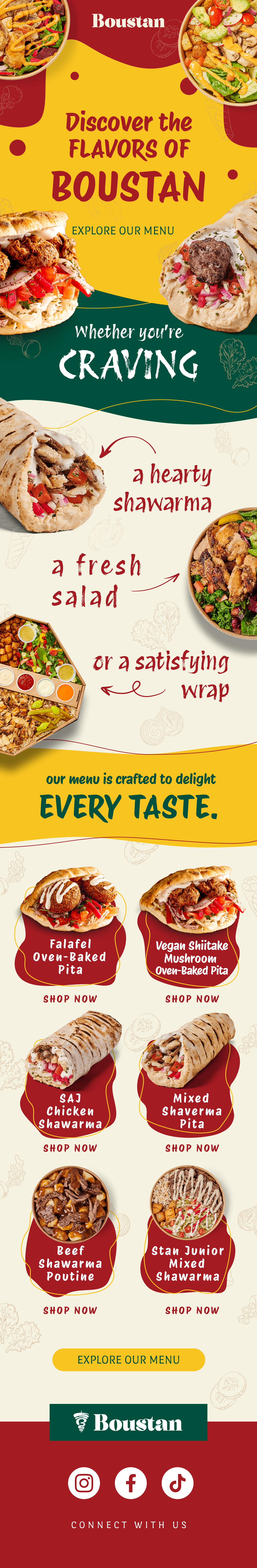 Boustan — menu campaign
