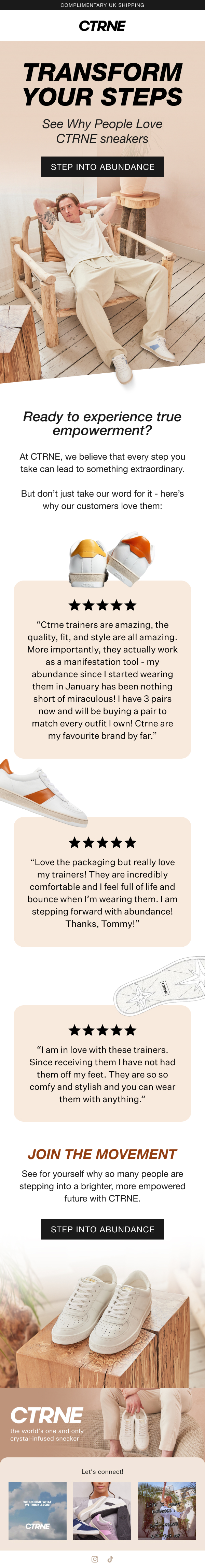 CTRNE — sneaker campaign