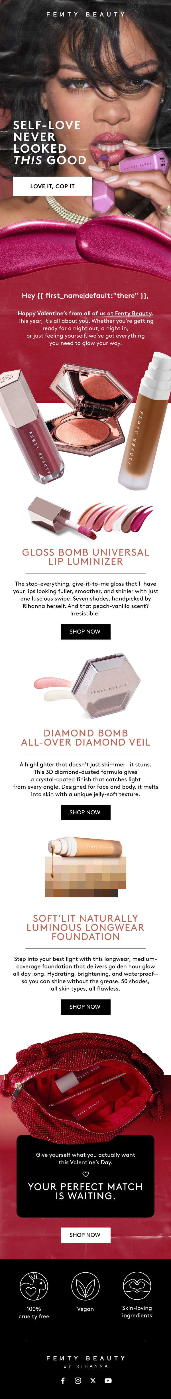Fenty Beauty — Valentine's campaign